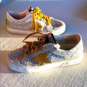 Golden goose glitter sneakers